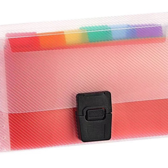 8 Pack Mini Document File A6 Rainbow Expanding File Folder 13 Pockets - Picture 4 of 7